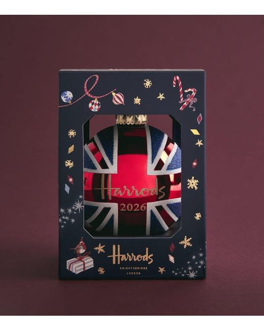 Harrods Red Union Jack 2026 Year Bauble