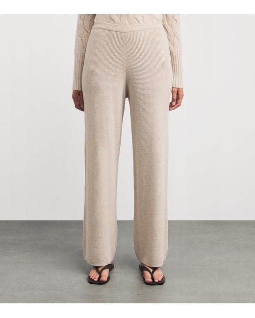 Johnstons Natural Wool Ribbed Trousers