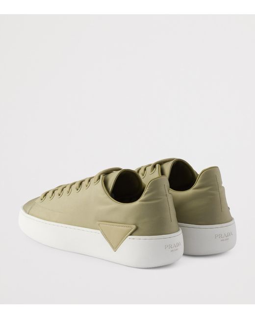 Prada Green Re-Nylon Court Sneakers for men