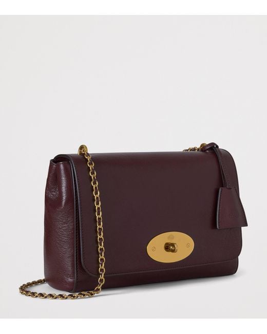 Mulberry Purple Medium Leather Lily Shoulder Bag