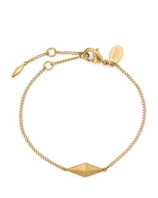 Jimmy Choo Metallic Diamond Fine Chain Bracelet