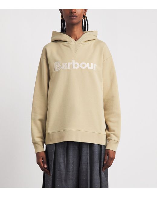 Barbour Natural Cotton Logo Hartland Hoodie