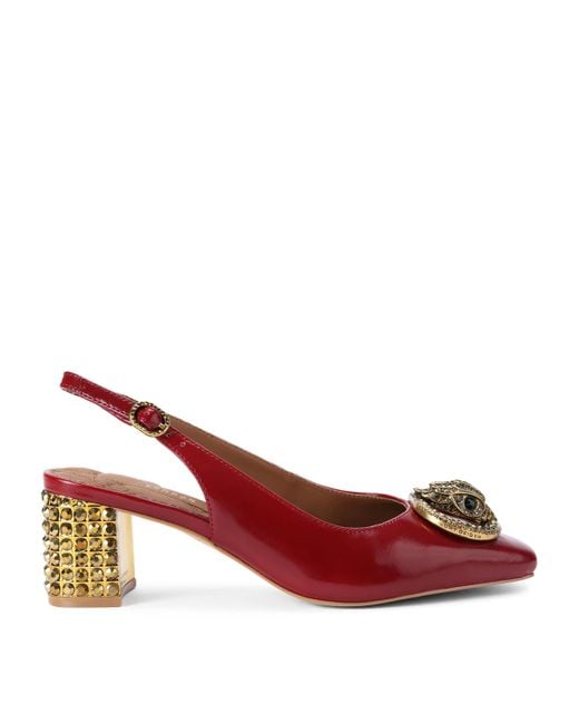 Kurt Geiger Red Patent Chelsea Slingback Pumps