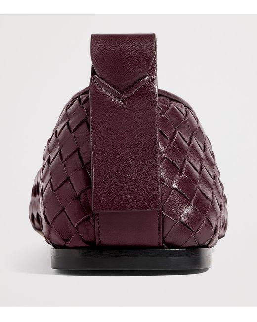 Bottega Veneta Red Lambskin Charlotte Ballet Flats