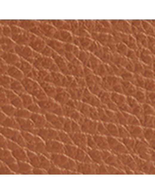 Harrods Brown Pebbled Leather Wallet