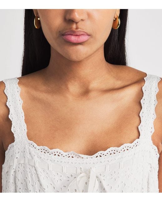 Ulla Johnson White Broderie Anglaise Constance Maxi Dress