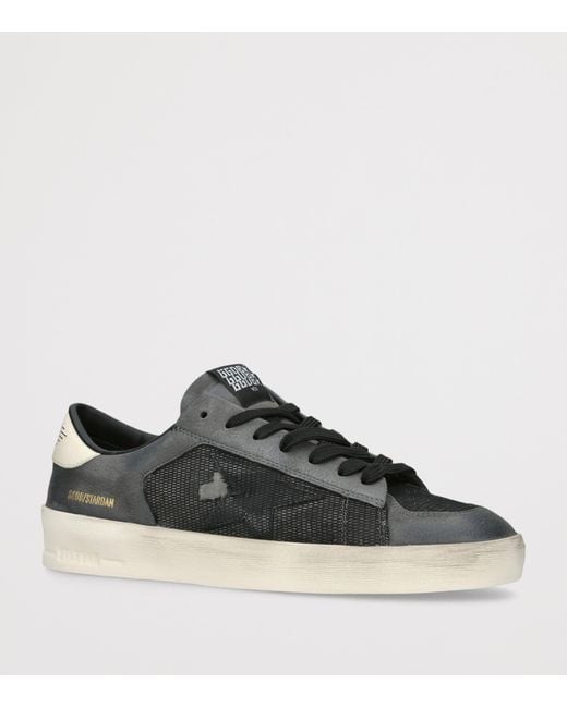 Golden Goose Deluxe Brand Brown Suede Distressed Stardan Sneakers for men