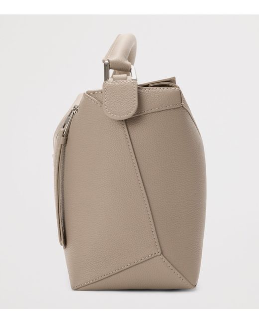 Loewe Metallic Medium Leather Puzzle Edge Top-Handle Bag