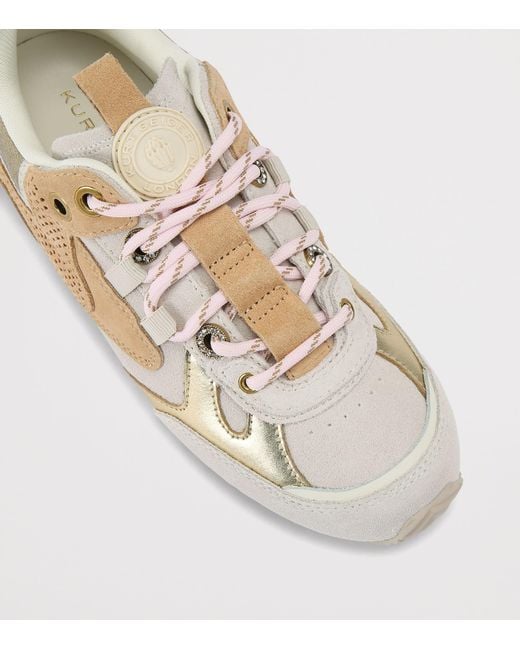 Kurt Geiger Natural Suede Kurt Runner Sneakers