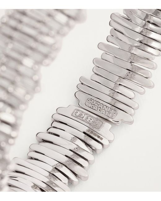 Suzanne Kalan Metallic And Diamond Classic Three-Row Cuff