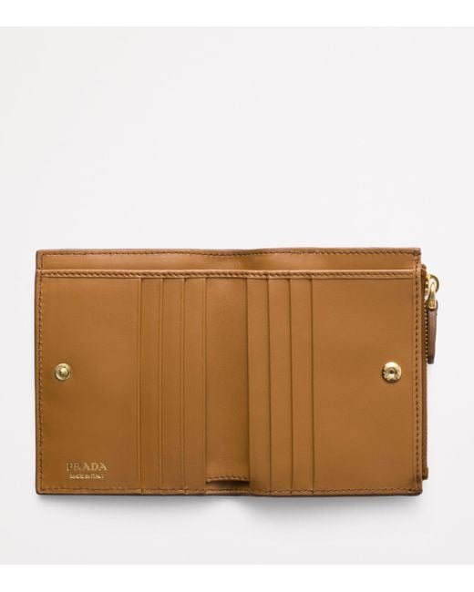Prada Brown Small Leather Wallet