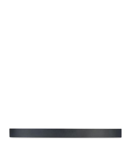 Balenciaga White Leather Logo Belt for men