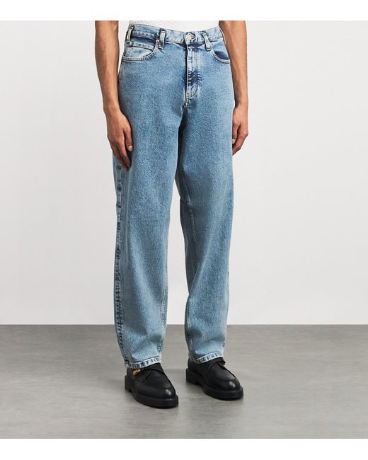 Emporio Armani Blue Icon Oval-Leg Jeans for men