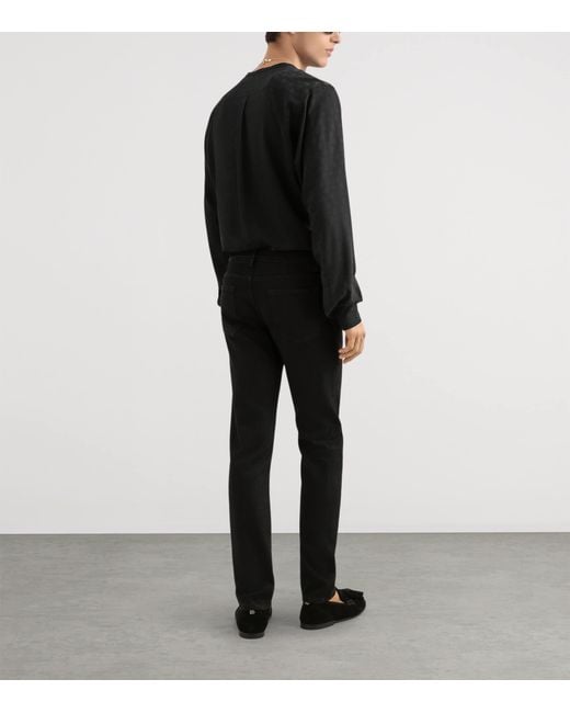 Dolce & Gabbana Black Silk Martini Logo Shirt for men