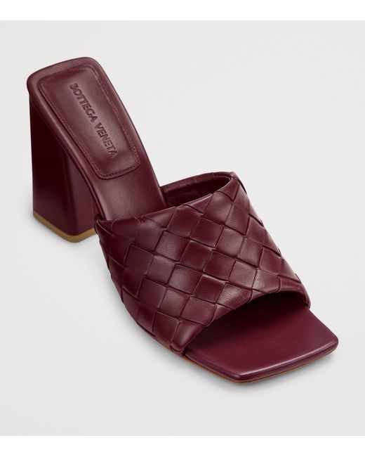 Bottega Veneta Purple Lambskin Parco Heeled Mules 85