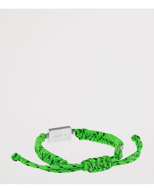 Balenciaga Green Saint-Germain Lace Bracelet for men