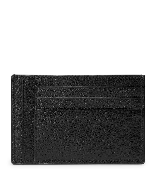 Gucci Black Leather Gg Marmont Card Holder for men