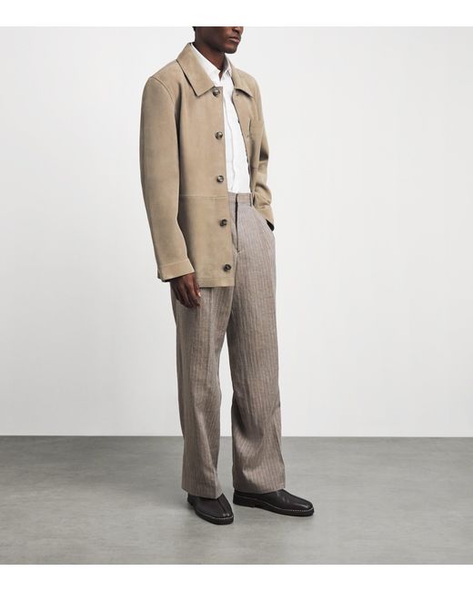 Yves Salomon Natural Suede Overshirt for men