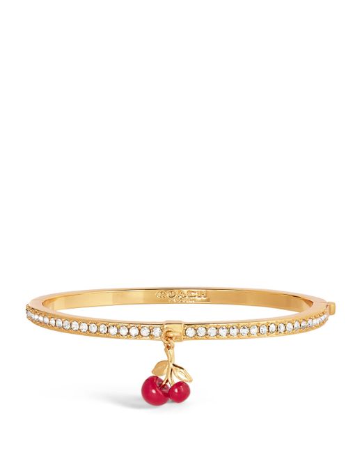 COACH Natural Cherry Cluster Charm Bangle