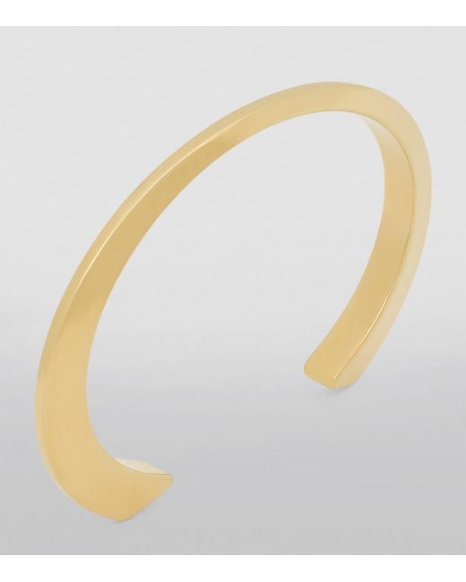 Saint Laurent Metallic Set Of 2 Peaked Cuff Bracelets for men
