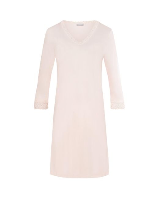 Hanro Pink Cotton Moments Nightdress