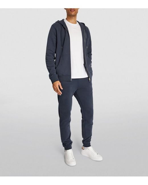 Sunspel Blue Loopback Sweatpants for men