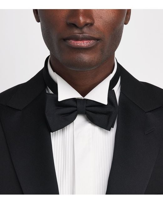 Pal Zileri White Cotton Wingtip Collar Shirt for men