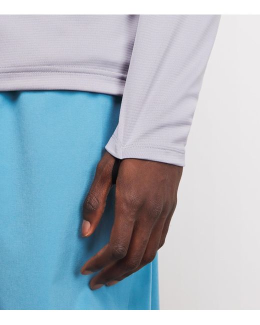 On Shoes Blue Climate Quarter-Zip Top for men