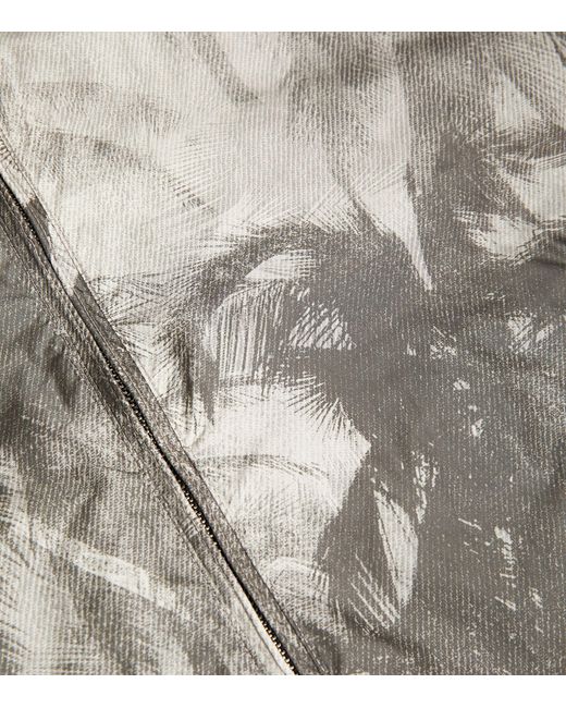 Emporio Armani Gray Palm Shell Jacket for men