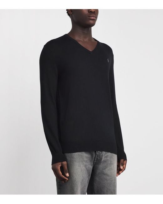 Polo Ralph Lauren Black Cotton Polo Pony Sweater for men