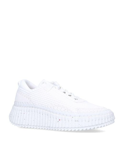Chloé White Nama Runner Sneakers