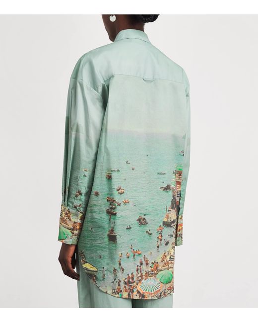 Staud Green Sandbar Shirt
