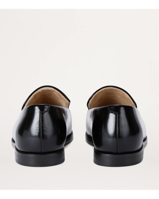 Khaite Black Calfskin Alessio Loafers