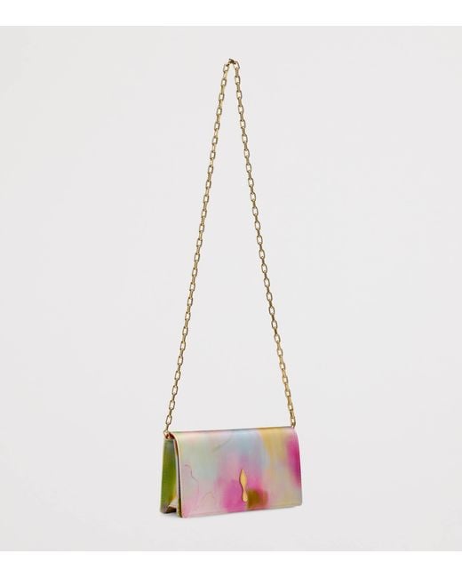 Christian Louboutin Pink Bettina Silk Clutch Bag