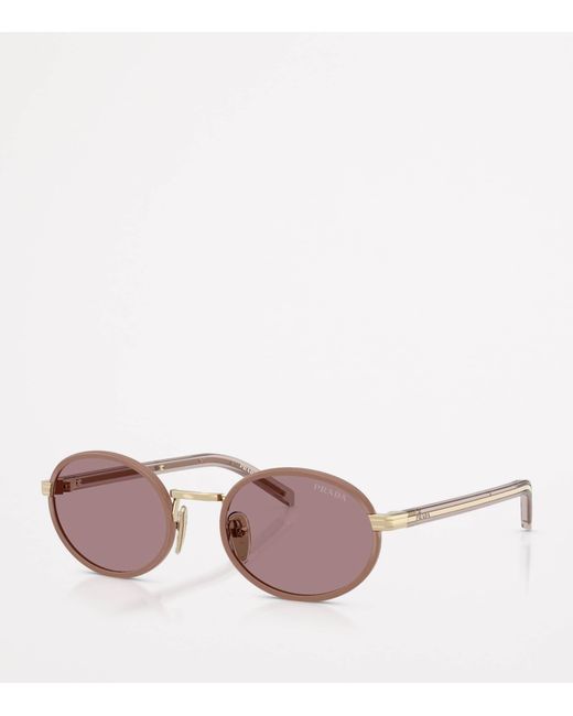 Prada Pink Metal Pr B56S Sunglasses