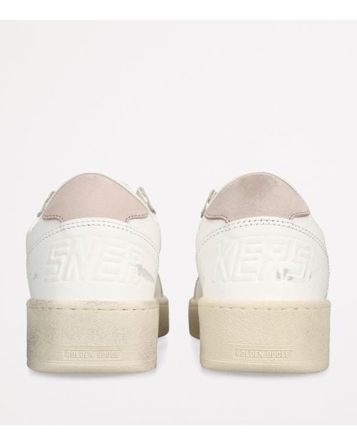 Golden Goose Deluxe Brand Natural Leather Ball Star Low-Top Sneakers