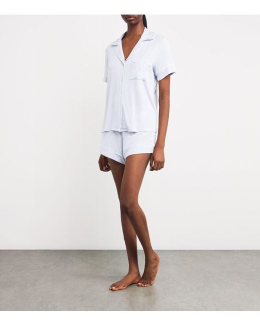 Eberjey White Gisele Short Pyjama Set