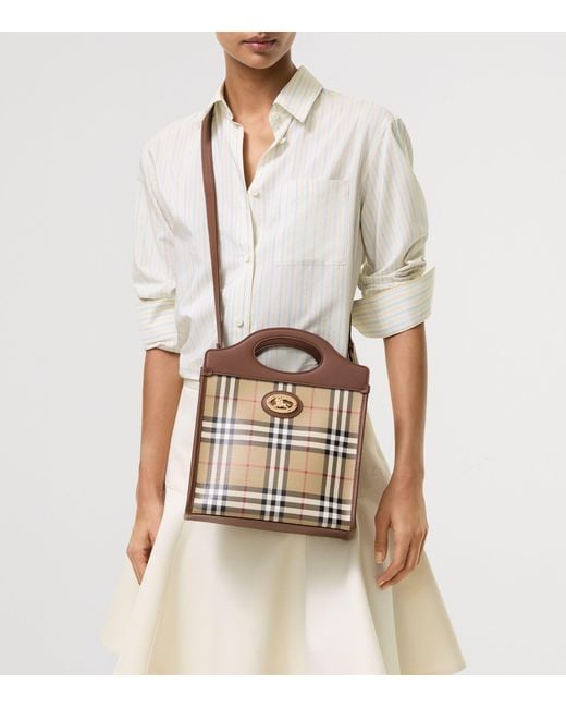 Burberry Brown Mini Canvas Pocket Bag