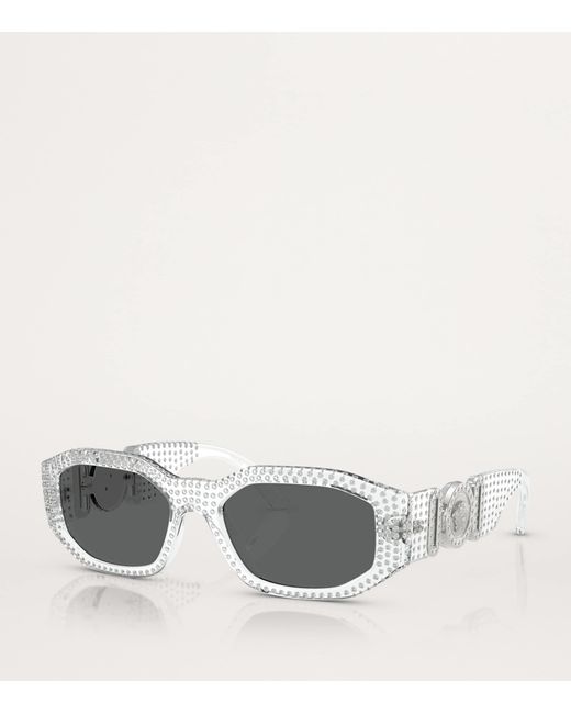 Versace Gray Nylon Sunglasses for men