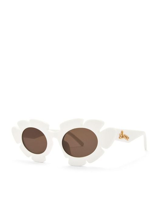 Loewe White X Paula's Ibiza Flower Sunglasses