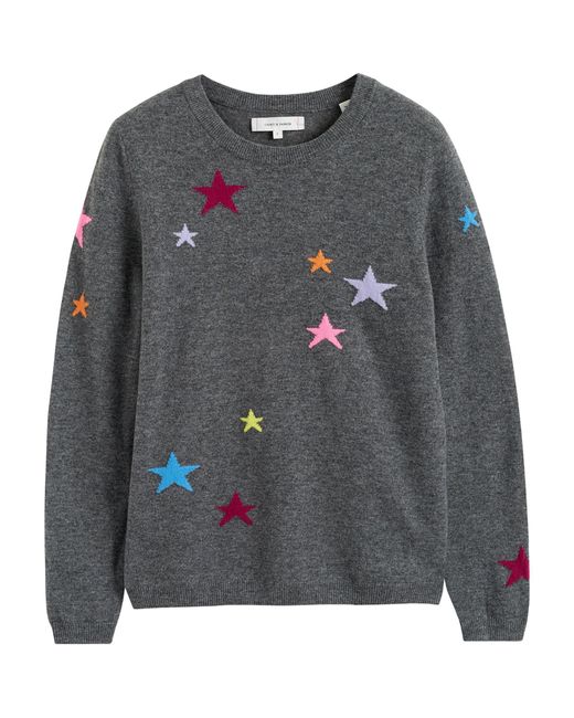 Chinti Parker Wool cashmere Star Sweater in Gray Lyst