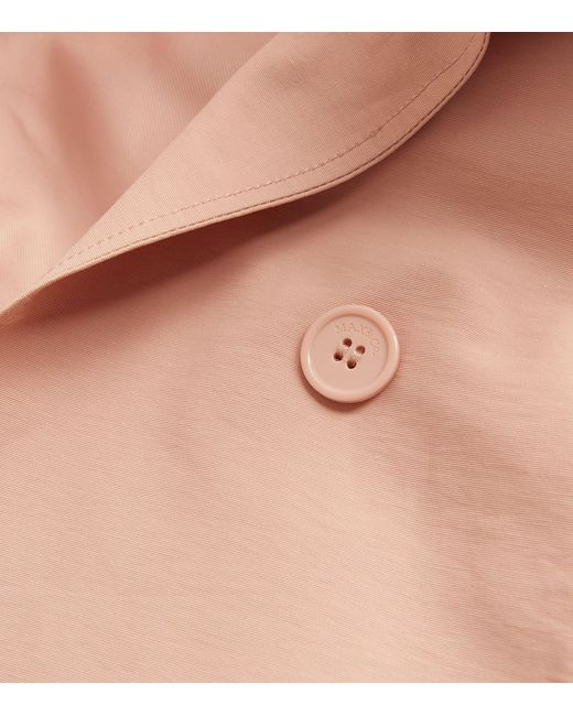 MAX&Co. Pink Cotton-blend Trench Coat
