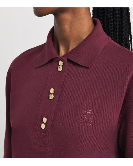 Sandro Red Cotton Polo Shirt