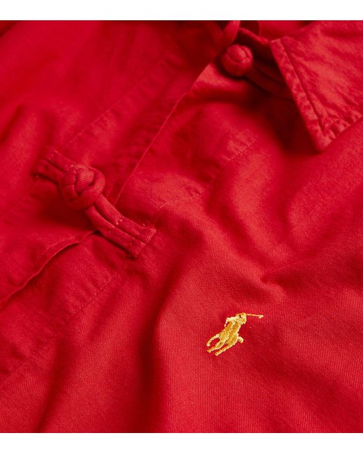 Polo Ralph Lauren Cotton Lunar New Year Overshirt in Red for Men | Lyst