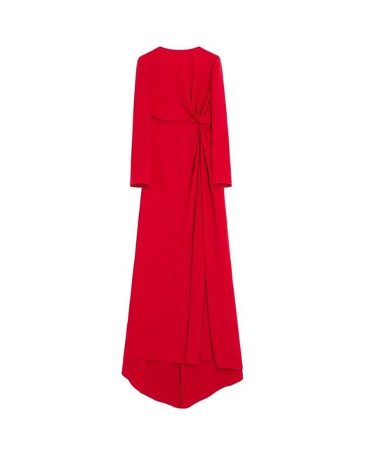Valentino Red Silk Cady Gown