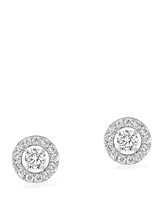 Messika White Joy And Diamond Stud Earrings