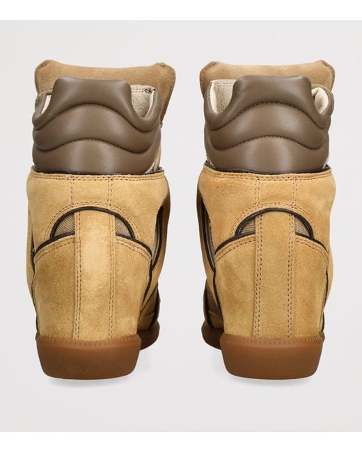Isabel Marant Brown Suede Bekett Wedge Sneakers 50