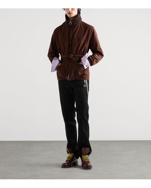 Prada Purple Cotton Vintage-Look Shirt for men