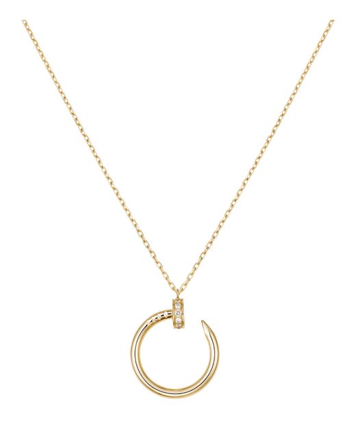 Cartier Metallic And Diamond Juste Un Clou Necklace
