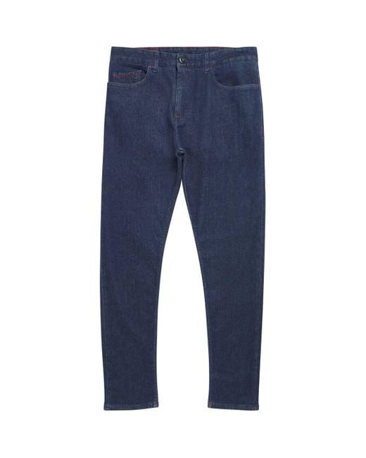 Isaia Blue Slim Jeans for men